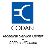 Codan Technical service center + 9350 certification